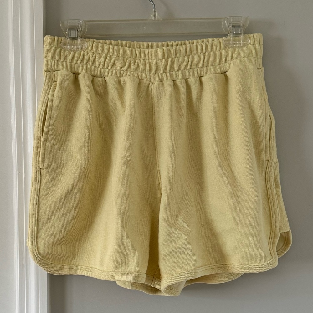 NWT Madewell Dolphin-Hem Shorts: Botanical Dye Edition - Picture 1 of 9